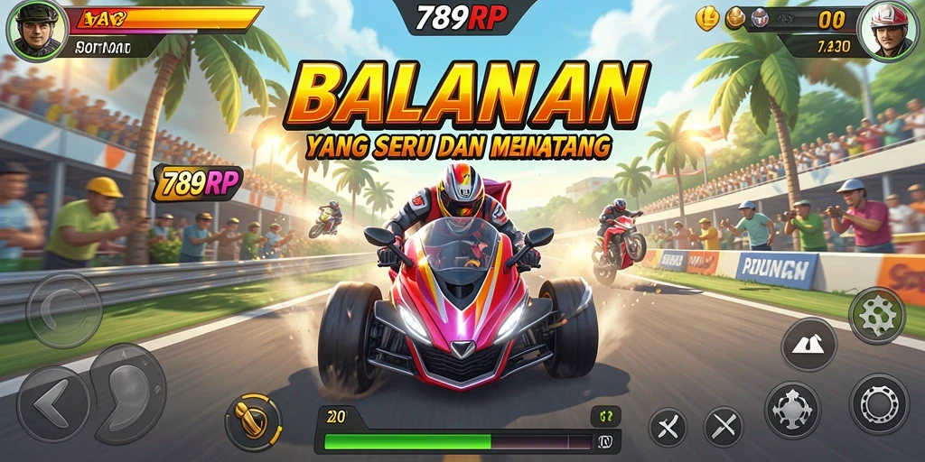 Gameplay seru di 789RP dengan balapan yang mendebarkan.