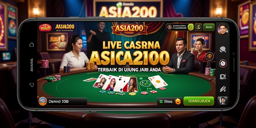 Tampilan gameplay Live Casino yang mendebarkan dan interaktif di ASIA200.