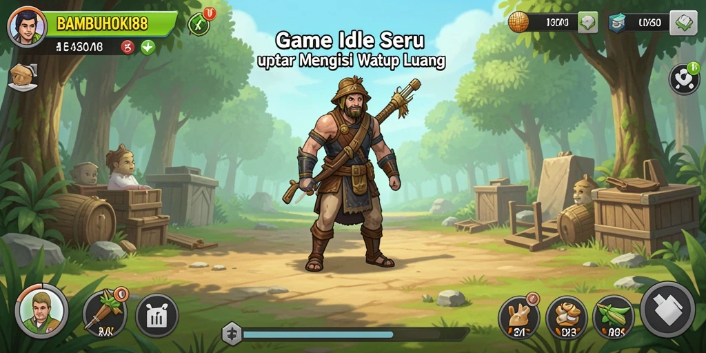 Tampilan gameplay menarik dari BAMBUHOKI88 yang penuh warna.