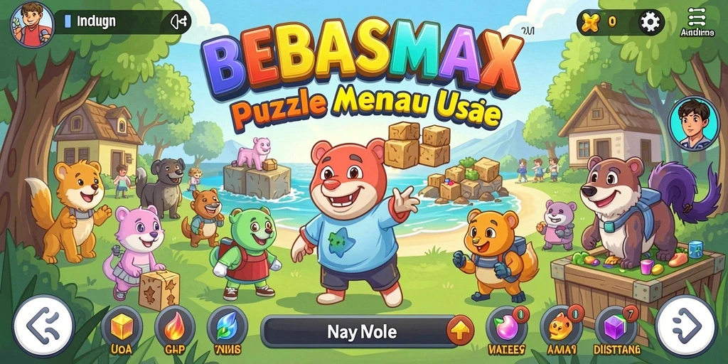 Screenshot gameplay BEBASMAX yang menampilkan tantangan menarik.