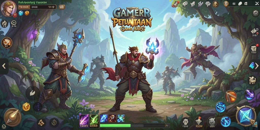 Tampilan seru dari gameplay ARPG yang penuh aksi dan strategi.