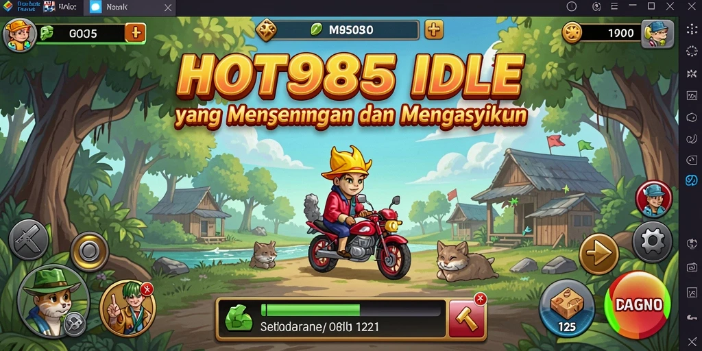 Screenshot HOT985 menampilkan gameplay Idle yang menarik dan interaktif.