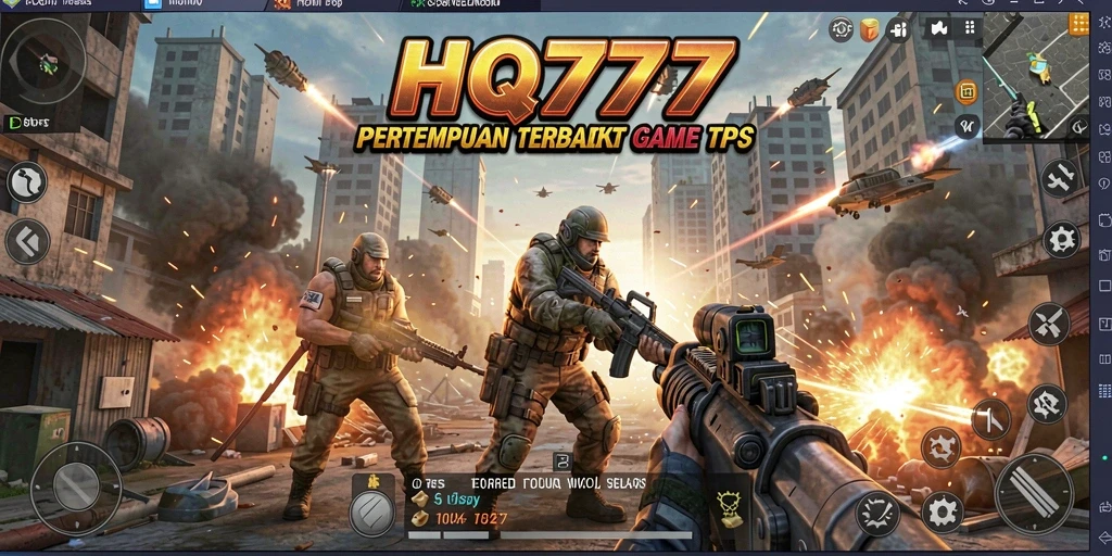 Tangkapan layar menunjukkan aksi seru dalam gameplay TPS.