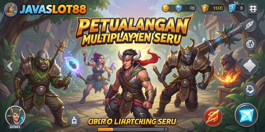 Screenshot gameplay JAVASLOT88 menampilkan aksi pertempuran yang seru.