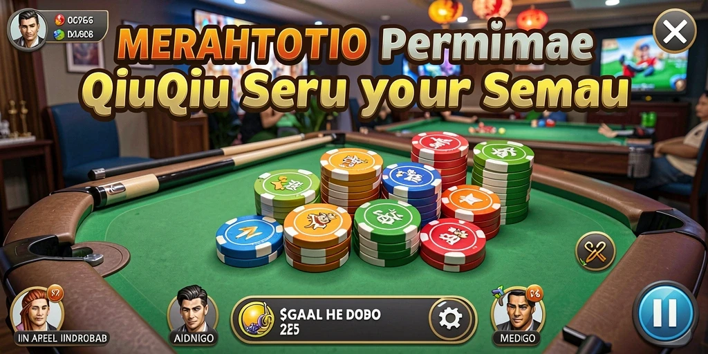Tampilan permainan QiuQiu yang seru dalam MERAHTOTO.