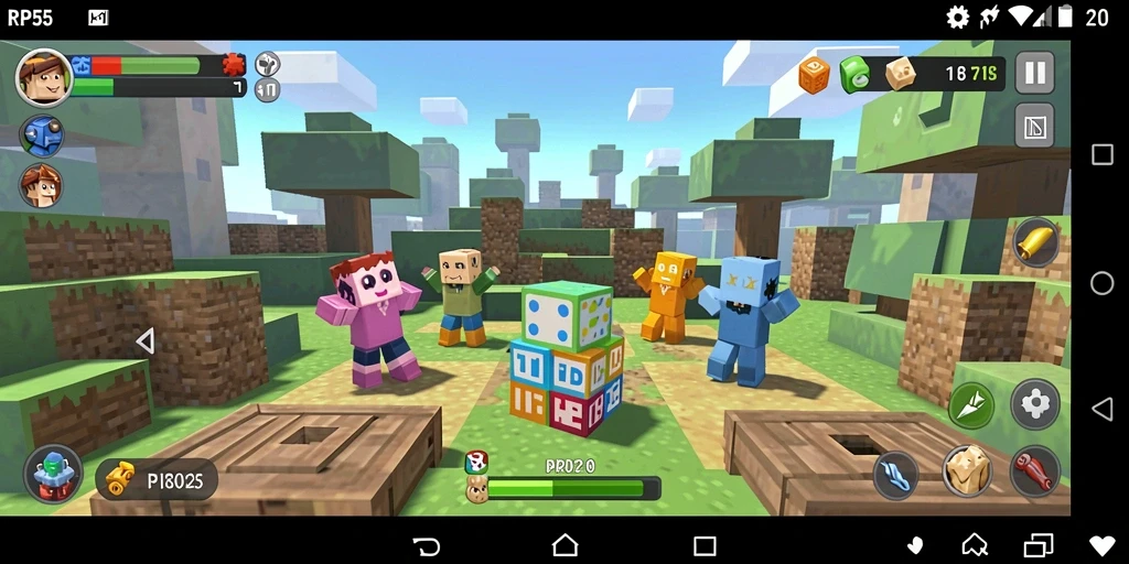 Screenshot gameplay RP55 yang menunjukkan teka-teki menarik dan antarmuka yang intuitif.