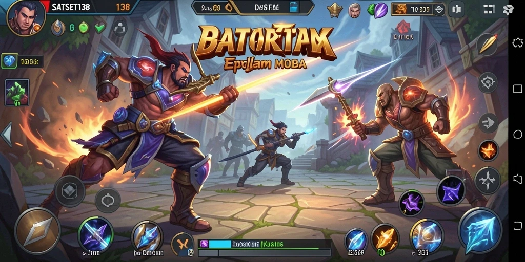 Gameplay menegangkan dalam SATSET138 MOBA dengan karakter unik.