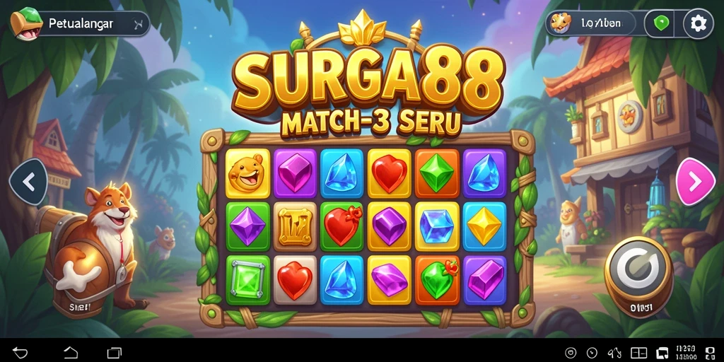 Screenshot gameplay SURGA88 yang menarik dan penuh warna.