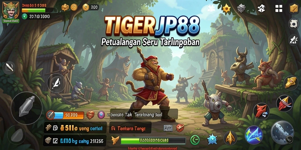 Tampilan gameplay TIGERJP88 yang penuh petualangan.