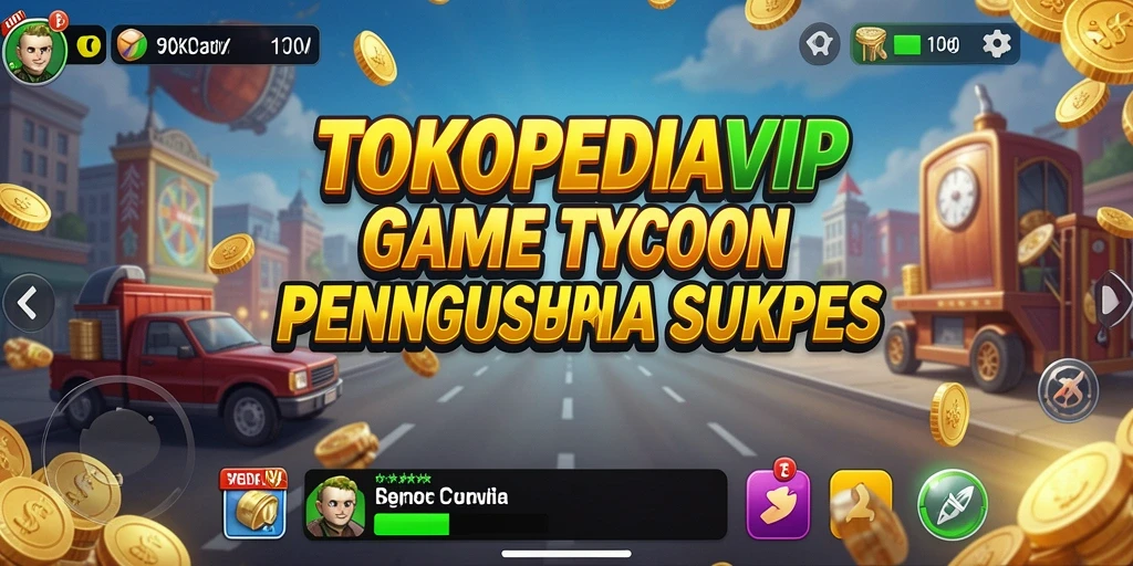 Screenshot utama TOKOPEDIAVIP menampilkan gameplay seru di dunia Tycoon.