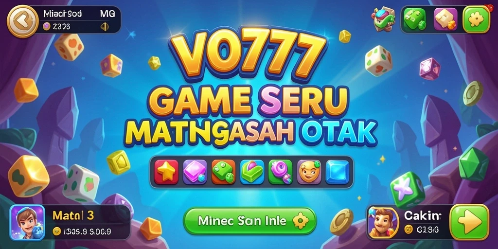 Tampilan gameplay seru dalam VO777 dengan kombinasi Match-3.