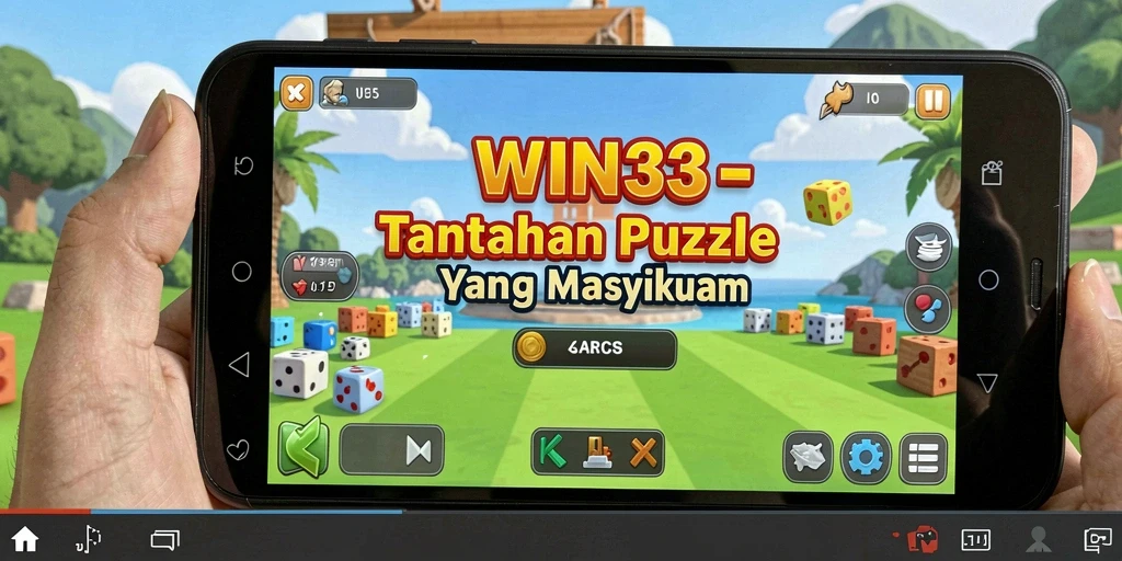 Screenshot gameplay WIN33 menampilkan tantangan puzzle yang seru.