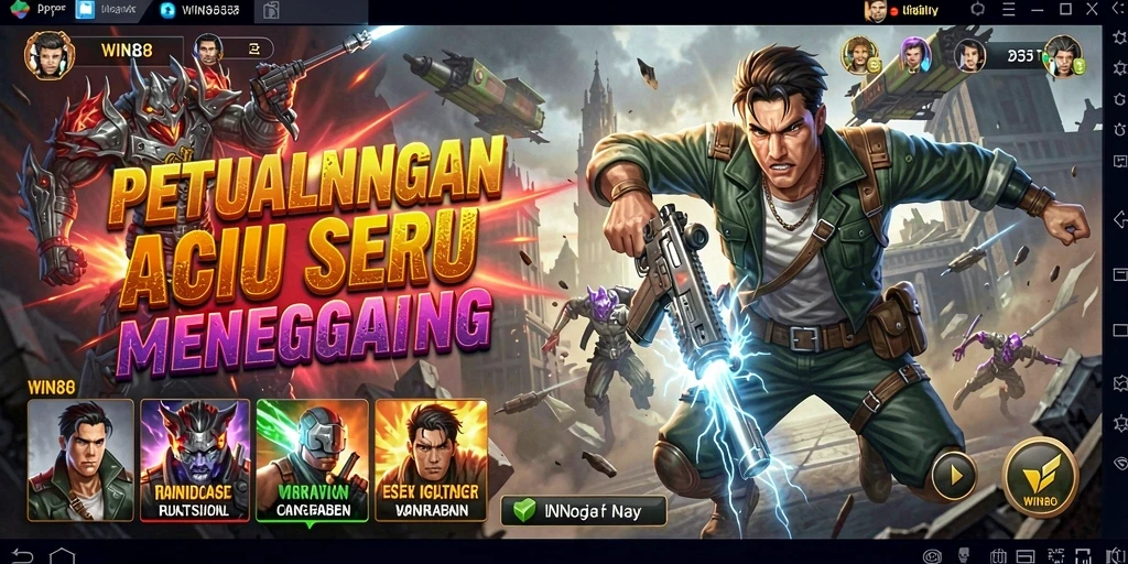 Tampilan gameplay WIN88 yang mendebarkan dan penuh aksi.