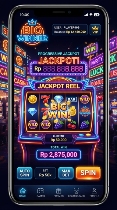 Proses pengunduhan aplikasi bigwinner yang cepat dan mudah.